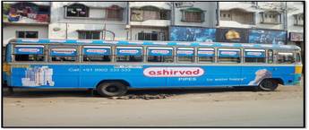 Non AC Bus Branding in Uttar Pradesh, Bus Wrap Advertising